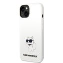 Karl Lagerfeld nakładka do iPhone Pro Max 14 6,7" KLHCP14XSNCHBCH biała HC Silicone NFT Choupette