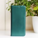 Etui Smart Magnetic do Xiaomi Redmi 12C / Redmi 11A / Poco C55 ciemnozielone