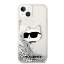 Karl Lagerfeld nakładka do iPhone 14 Plus 6,7" KLHCP14MLNCHCS srebrna hardcase Glitter Choupette Head