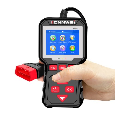 Miernik diagnostyczny KW320, skaner OBD2 Konnwei