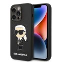 Karl Lagerfeld nakładka do iPhone 14 Pro Max 6,7" KLHCP14XSNIKBCK czarna hardcase Silicone NFT Ikonik