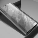 Etui Smart Clear View do Samsung Galaxy A34 5G srebrne