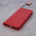 Etui skórzane Smart Pro do Xiaomi Redmi 12C bordowe