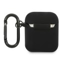 AMG AMA2RBK AirPods cover czarny/black Silicone Big Logo