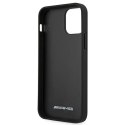 AMG AMHCP12MDOLBK iPhone 12/12 Pro 6,1" czarny/black hardcase Leather Hot Stamped