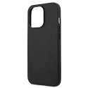 AMG AMHCP13XDOLBK iPhone 13 Pro Max 6,7" czarny/black hardcase Leather Hot Stamped