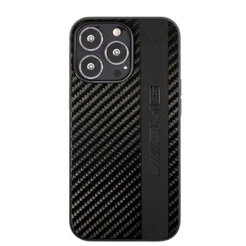 AMG AMHCP13LBLSCA iPhone 13 Pro / 13 6,1" czarny/black hardcase Carbon Stripe&Embossed