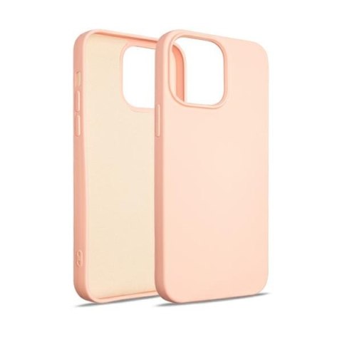 Beline Etui Silicone iPhone 14 Pro Max 6.7" różowo-złoty/rose gold