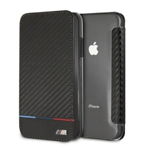 BMW BMTRBKI61PUCARTCBK iPhone Xr book czarny/black Carbon Tricolor Stripe