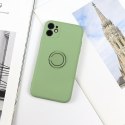Beline Etui Silicone Ring iPhone 12 mini green apple