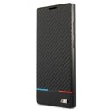 Etui BMW BMBKS22LPUCARTCBK S22 Ultra S908 czarny/black bookcase M Collection Triangles