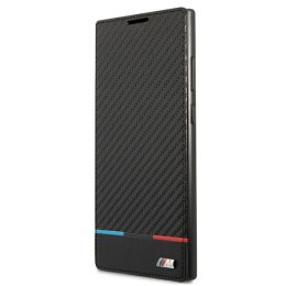 Etui BMW BMBKS22LPUCARTCBK S22 Ultra S908 czarny/black bookcase M Collection Triangles