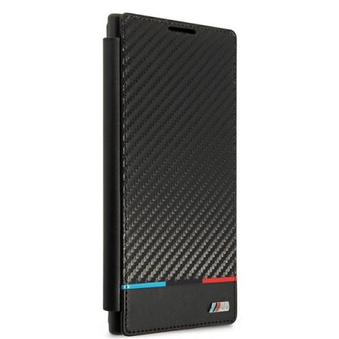 Etui BMW BMBKS22LPUCARTCBK S22 Ultra S908 czarny/black bookcase M Collection Triangles