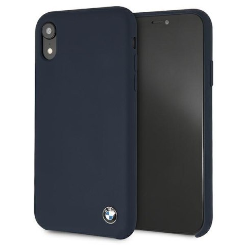 Etui BMW BMHCI61SILNA iPhone Xr granatowy/navy hardcase Silicone Signature