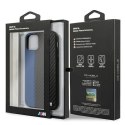 Etui BMW BMHCN61MCARBL iPhone 11 6,1" / Xr czarny/black hardcase M Collection PU Carbon Blue Stripe