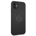 Etui BMW BMHCN61REELK iPhone 11 6,1"/ Xr czarny/black hardcase Leather Emboss