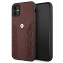 Etui BMW BMHCN61RSPPR iPhone 11 / Xr 6,1" czerwony/red hardcase Leather Curve Perforate