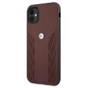 Etui BMW BMHCN61RSPPR iPhone 11 / Xr 6,1" czerwony/red hardcase Leather Curve Perforate