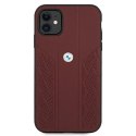 Etui BMW BMHCN61RSPPR iPhone 11 / Xr 6,1" czerwony/red hardcase Leather Curve Perforate