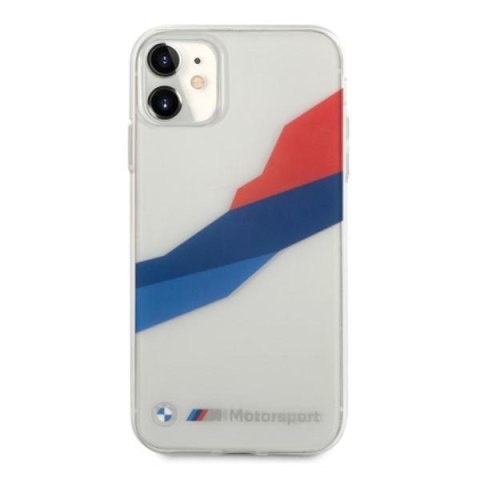 Etui BMW BMHCN61SKTGT iPhone 11 6,1" / Xr transparent hardcase Motorsport Tricolor