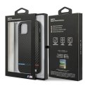 Etui BMW BMHCP12LPUCARTCBK iPhone 12 Pro Max 6,7" czarny/black hardcase M Collection PU Carbon Stripe