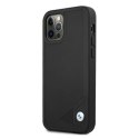 Etui BMW BMHCP12LRCDPK iPhone 12 Pro Max 6,7" czarny/black hardcase Leather Deboss