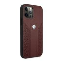 Etui BMW BMHCP12LRSPPR iPhone 12 Pro Max 6,7" czerwony/red hardcase Leather Curve Perforate