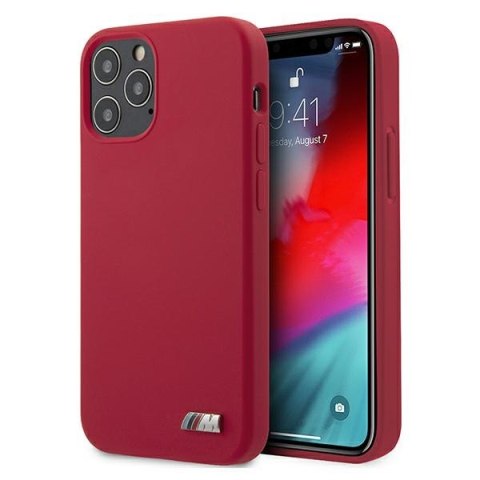 Etui BMW BMHCP12MMSILRE iPhone 12/12 Pro 6,1" czerwony/red hardcase Silicone M Collection