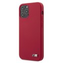 Etui BMW BMHCP12MMSILRE iPhone 12/12 Pro 6,1" czerwony/red hardcase Silicone M Collection