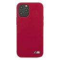 Etui BMW BMHCP12MMSILRE iPhone 12/12 Pro 6,1" czerwony/red hardcase Silicone M Collection