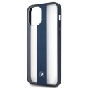 Etui BMW BMHCP12MPCUMRSTNA iPhone 12/ 12 Pro 6,1" transparent hardcase Middle Stripe Navy