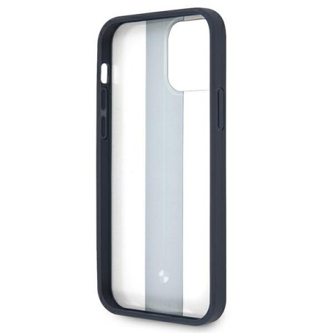 Etui BMW BMHCP12MPCUMRSTNA iPhone 12/ 12 Pro 6,1" transparent hardcase Middle Stripe Navy