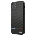 Etui BMW BMHCP12MPUCARTCBK iPhone 12/12 Pro 6,1" czarny/black hardcase M Collection PU Carbon Stripe