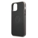 Etui BMW BMHCP12MREELK iPhone 12/12 Pro 6,1" czarny/black hardcase Leather Emboss