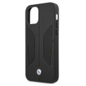 Etui BMW BMHCP12MRSCSK iPhone 12/12 Pro 6,1" czarny/black hardcase Leather Perforate Sides