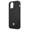 Etui BMW BMHCP12MRSWPK iPhone 12/12 Pro 6,1" czarny/black hardcase Leather Perforate