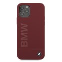 Etui BMW BMHCP12MSLBLRE iPhone 12/12 Pro 6,1" czerwony/red hardcase Silicone Signature Logo