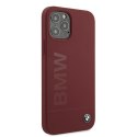 Etui BMW BMHCP12MSLBLRE iPhone 12/12 Pro 6,1" czerwony/red hardcase Silicone Signature Logo