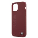 Etui BMW BMHCP12MSLBLRE iPhone 12/12 Pro 6,1" czerwony/red hardcase Silicone Signature Logo