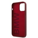 Etui BMW BMHCP12MSLBLRE iPhone 12/12 Pro 6,1" czerwony/red hardcase Silicone Signature Logo