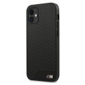 Etui BMW BMHCP12SCABBK iPhone 12 mini 5,4" czarny/black hardcase M Collection PU Carbon