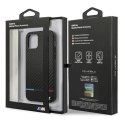 Etui BMW BMHCP12SPUCARTCBK iPhone 12 mini 5,4" czarny/black hardcase M Collection PU Carbon Stripe