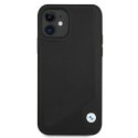 Etui BMW BMHCP12SRCDPK iPhone 12 mini 5,4" czarny/black hardcase Leather Deboss