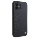 Etui BMW BMHCP12SSLLNA iPhone 12 mini 5,4" granatowy/navy hardcase Signature Logo Imprint