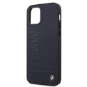 Etui BMW BMHCP12SSLLNA iPhone 12 mini 5,4" granatowy/navy hardcase Signature Logo Imprint