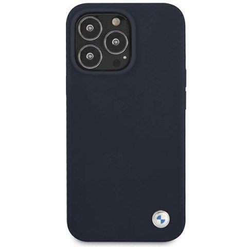 Etui BMW BMHCP13XSILNA iPhone 13 Pro Max 6,7" granatowy/navy hardcase Silicone Signature