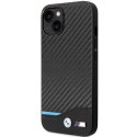 Etui BMW BMHCP13M22NBCK iPhone 13 6.1" czarny/black Leather Carbon