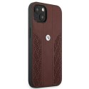 Etui BMW BMHCP13SRSPPR iPhone 13 mini 5,4" czerwony/red hardcase Leather Curve Perforate