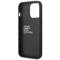 Etui BMW BMHCP14L22NBCK iPhone 14 Pro 6,1" czarny/black Leather Carbon