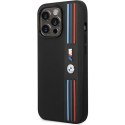 Etui BMW BMHCP14L22PPMK iPhone 14 Pro 6,1" czarny/black Tricolor M Collection